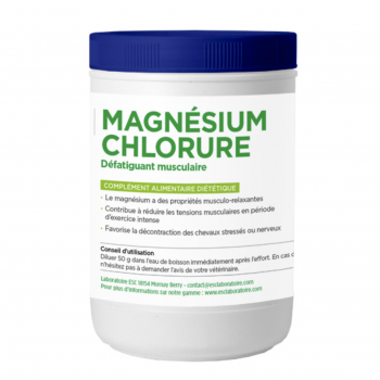 Magnesium Chlorure – Récupération musculaire cheval et gestion du stress Myhorsely %description_short|limit|%